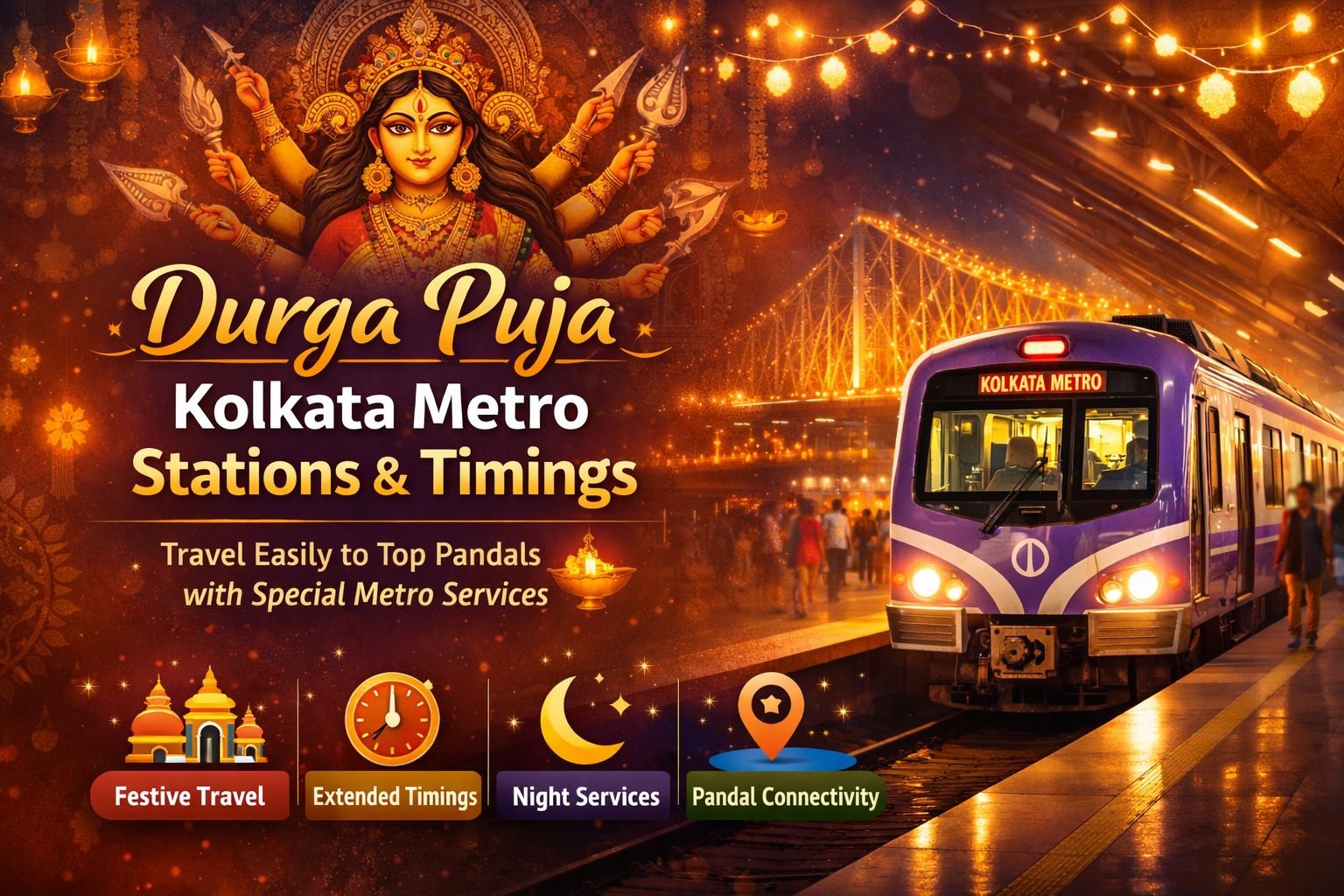 Durga Puja 2026: Kolkata Metro To Extend Services